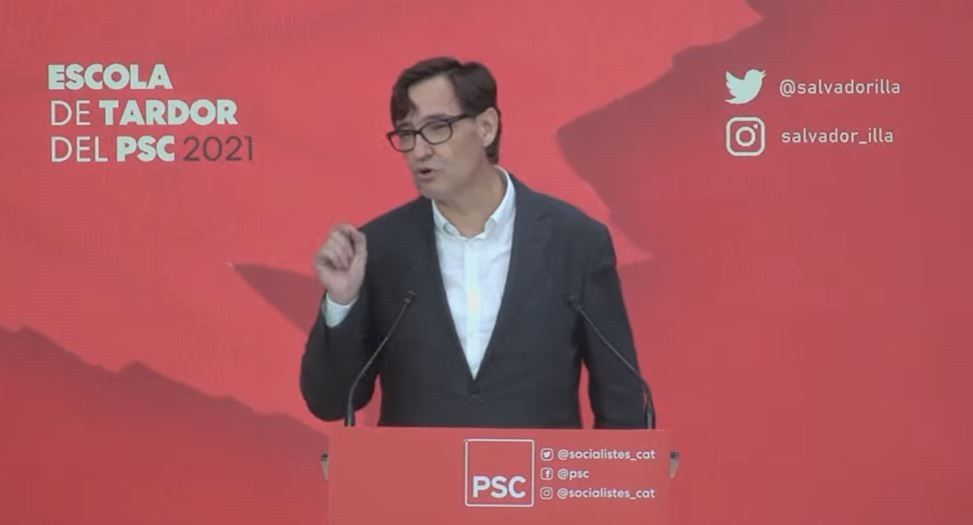 El líder del PSC al Parlament, Salvador Illa