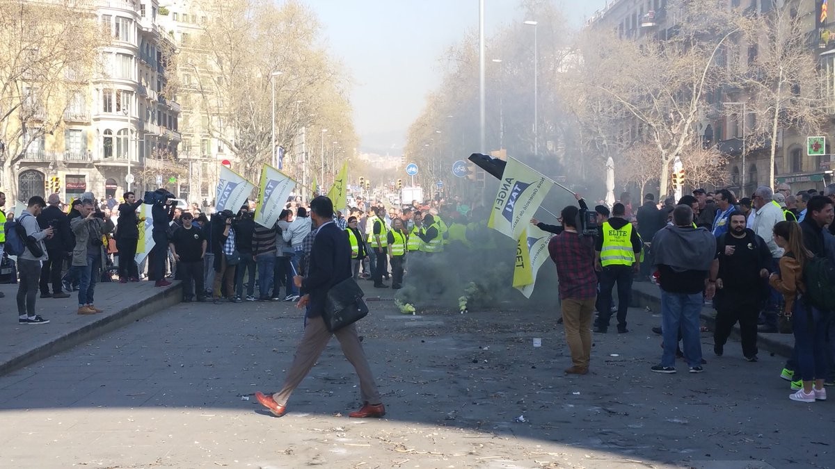 manifestación TaxiBCN2