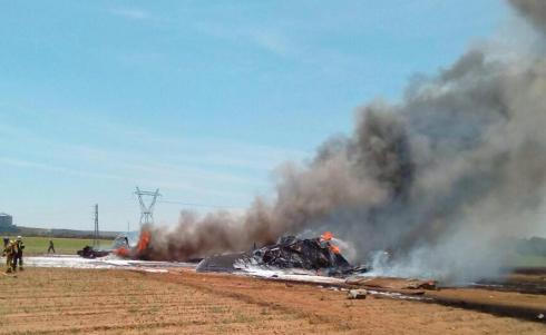 Encuentran los registradores del avión del accidente de Sevilla, que ya están a disposición del juez